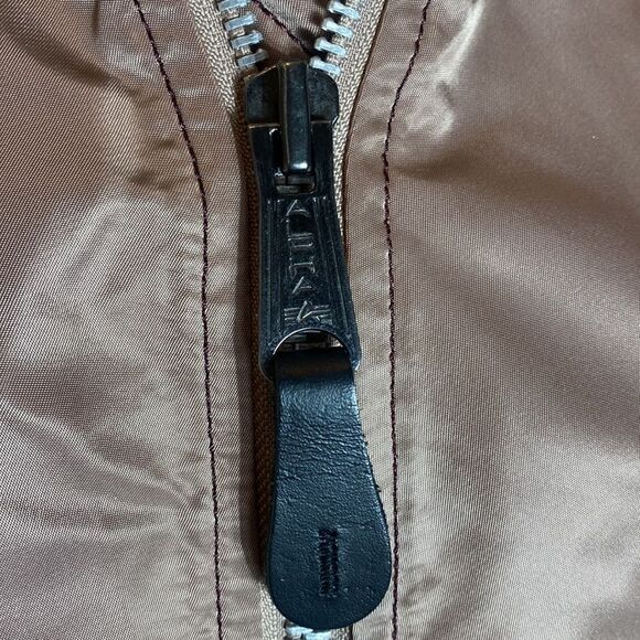 Alpha industries Inc womens bomber jacket satin dusty pink glossy look large - Picture 7 of 8